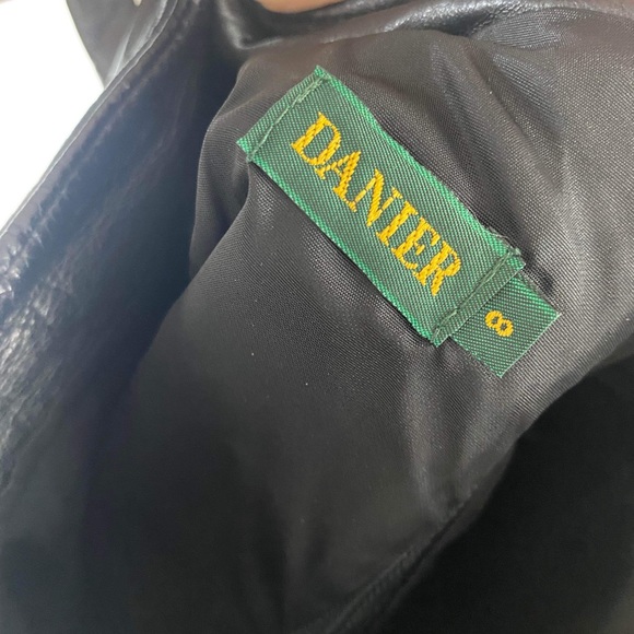 DANIER Leather black skirt - Picture 3 of 3